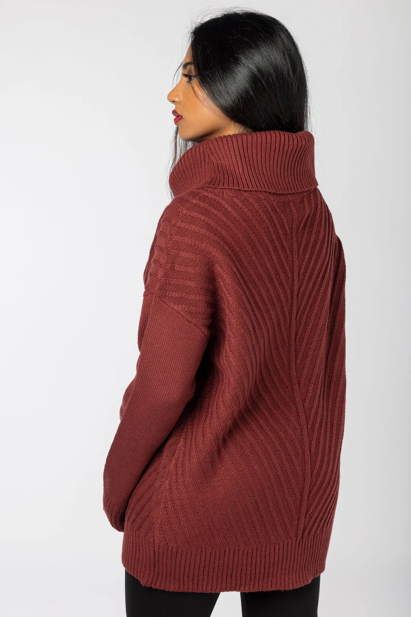 Mitered Turtleneck Pullover Sweater sold by Eclipse product image thumbnail 3