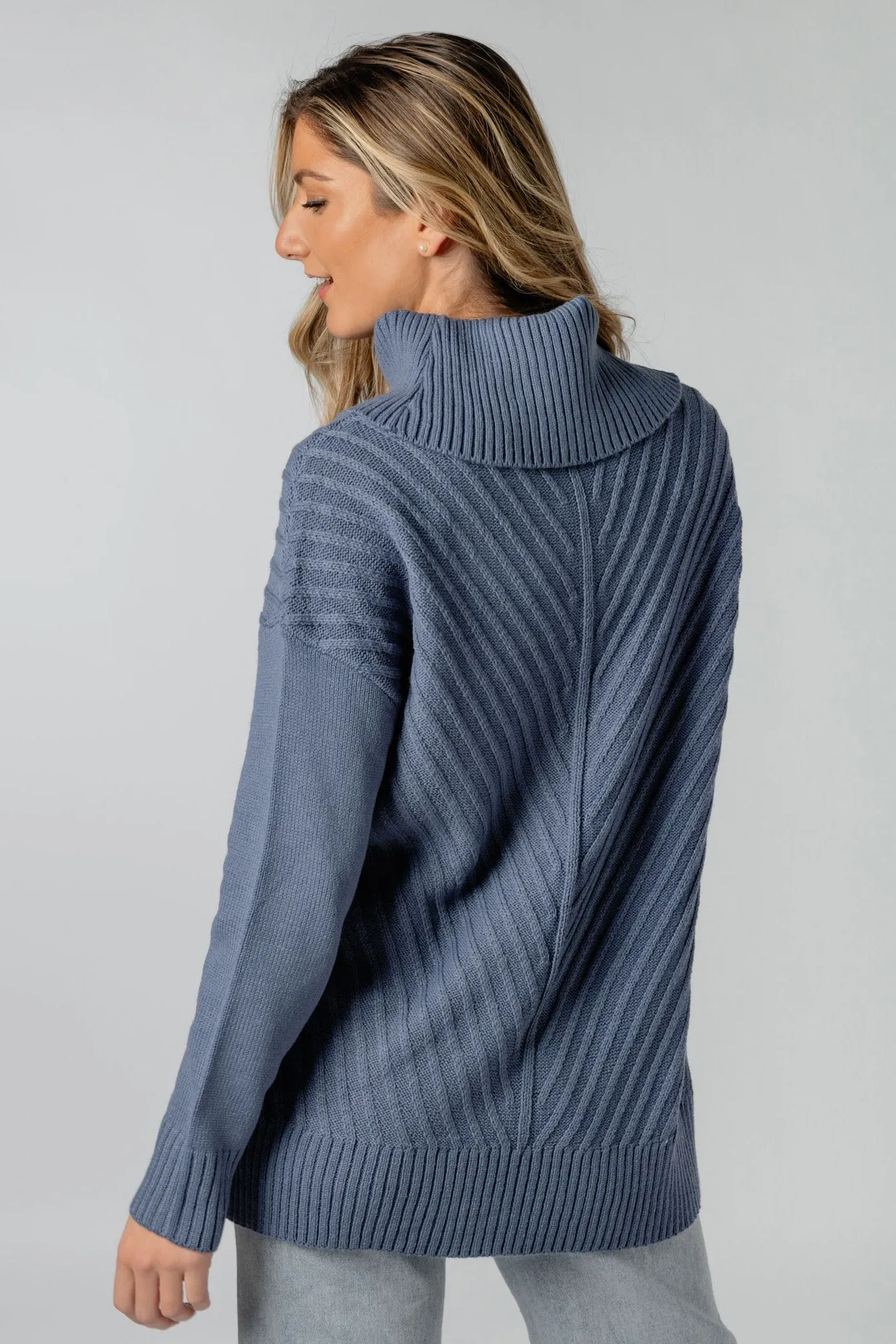Mitered Turtleneck Pullover Sweater sold by Eclipse product image thumbnail 5