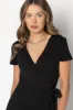 Shimmer Tie-Front Cap Sleeve Jumpsuit sold by Eclipse