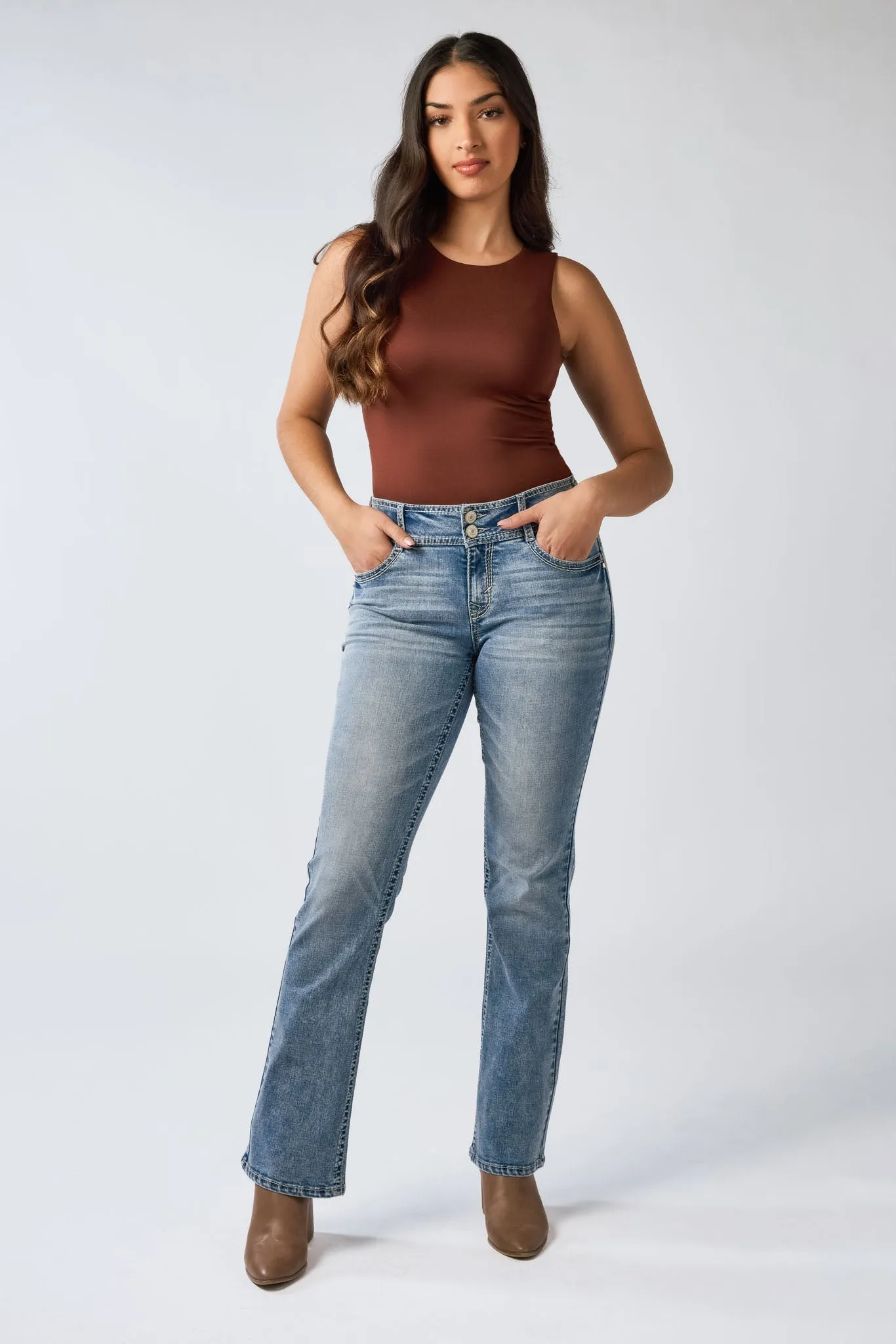 Wallflower Insta-Stretch Curvy Bootcut Jeans sold by Eclipse