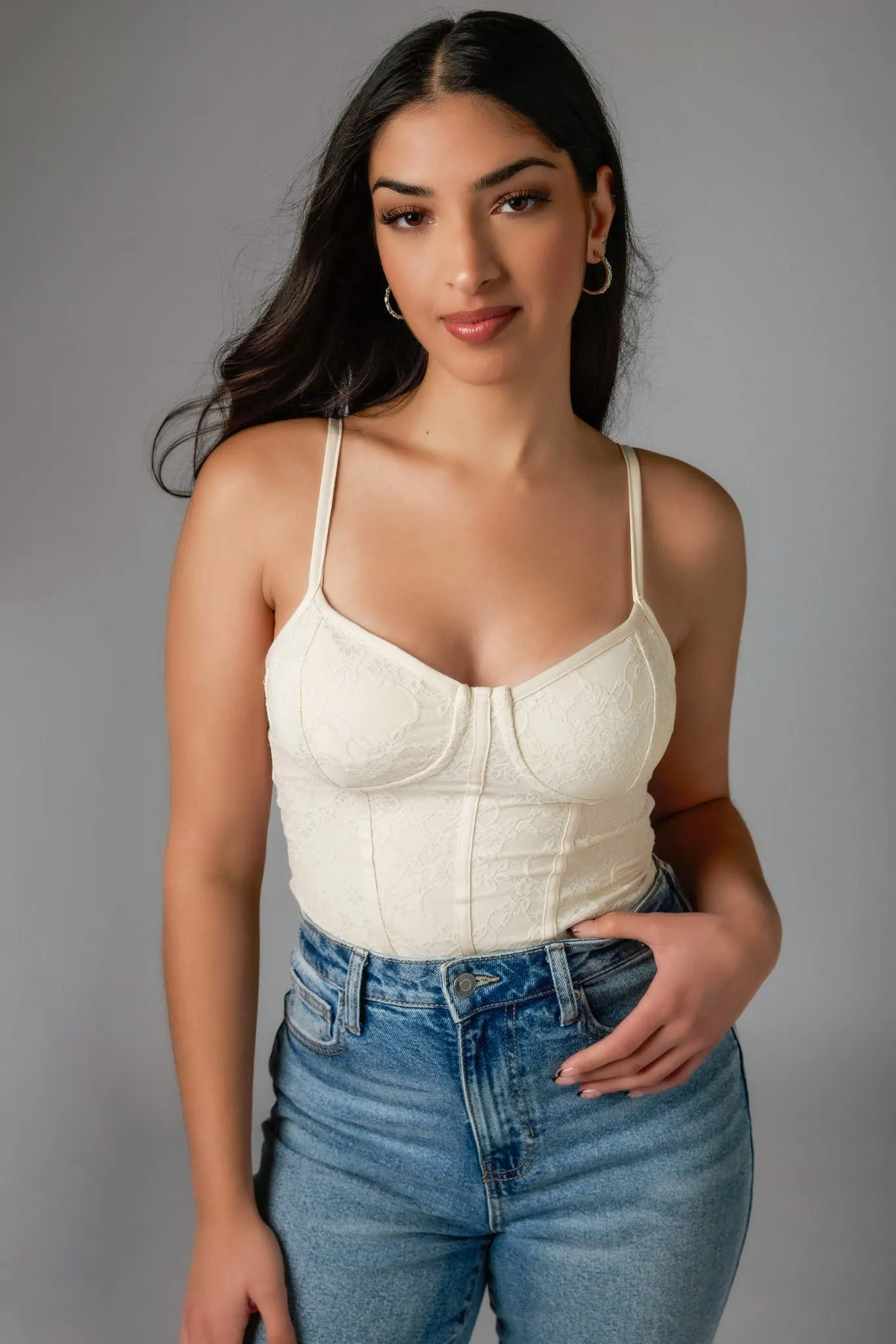 Floral Lace Corset Bustier sold by Eclipse product image thumbnail 4