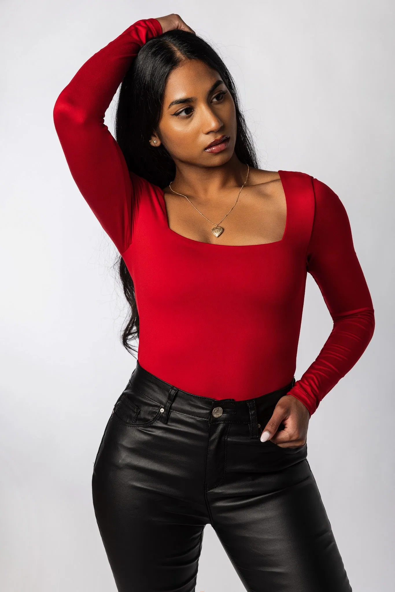 Long Sleeve Square Neck Bodysuit sold by Eclipse product image thumbnail 4