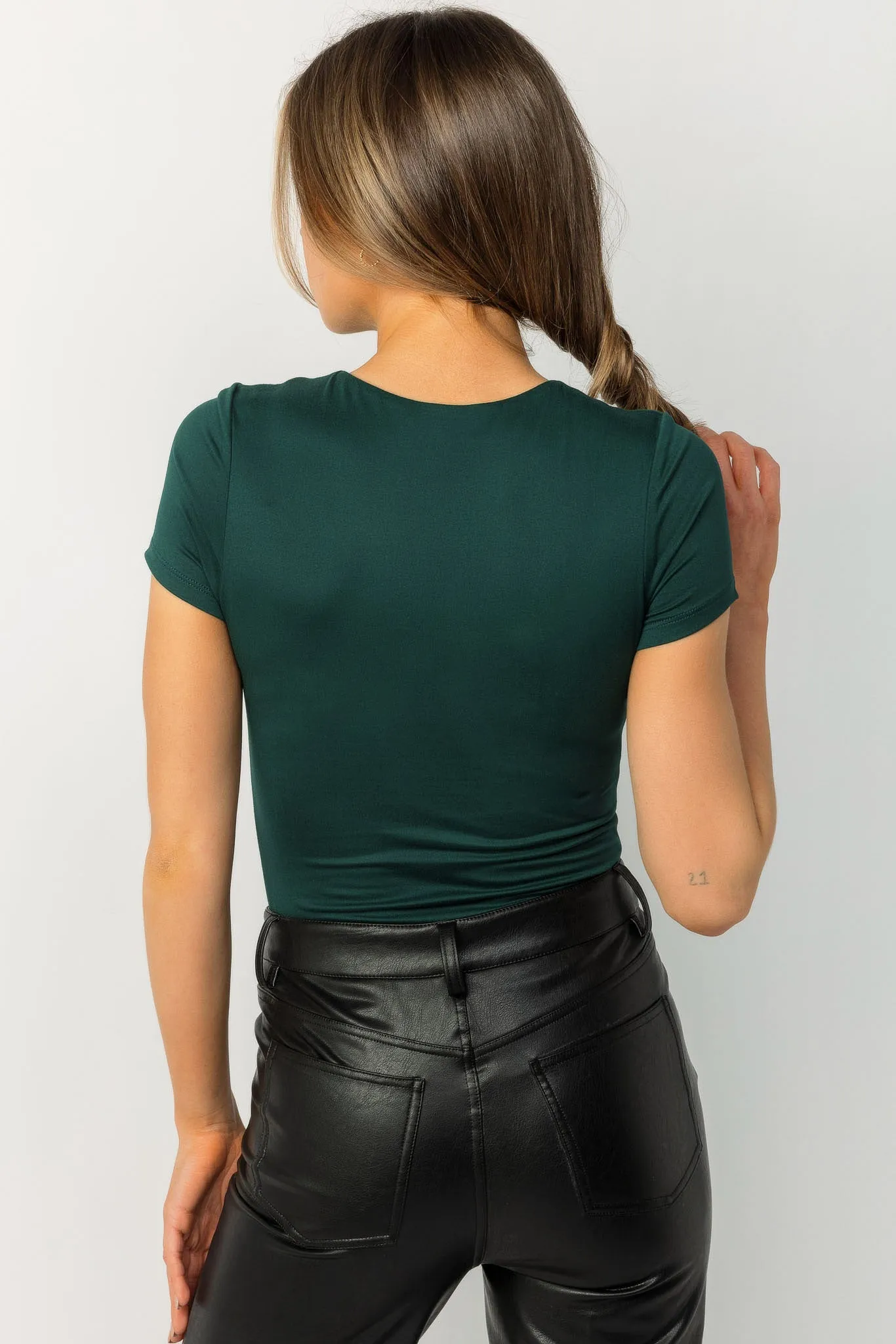 Short Sleeve Crewneck Bodysuit sold by Eclipse product image thumbnail 2