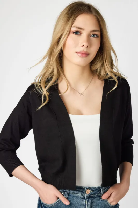 Fine Gauge 3/4 Sleeve Cardigan sold by Eclipse