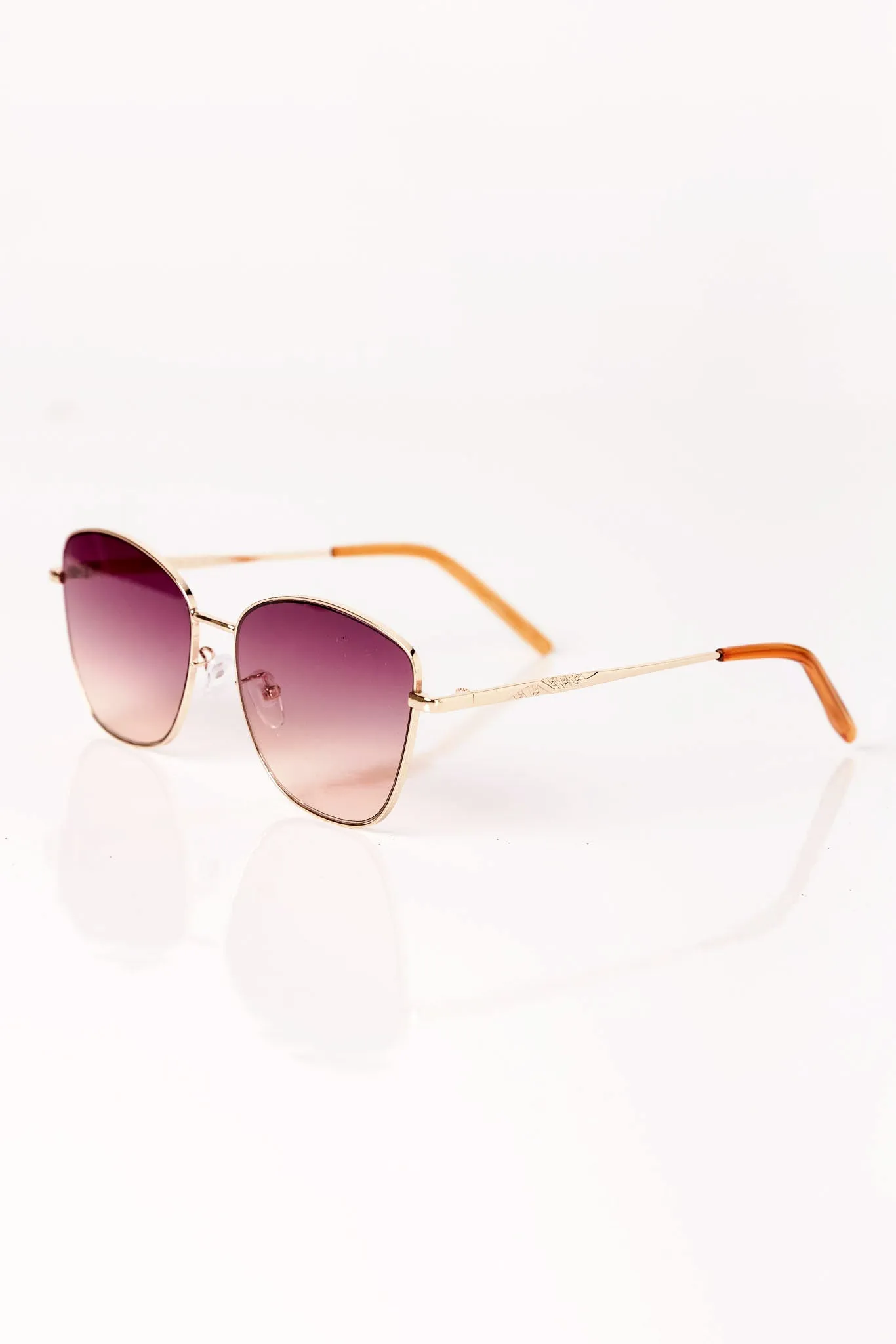 Metal Rimmed Butterly Sunglasses sold by Eclipse product image thumbnail 3