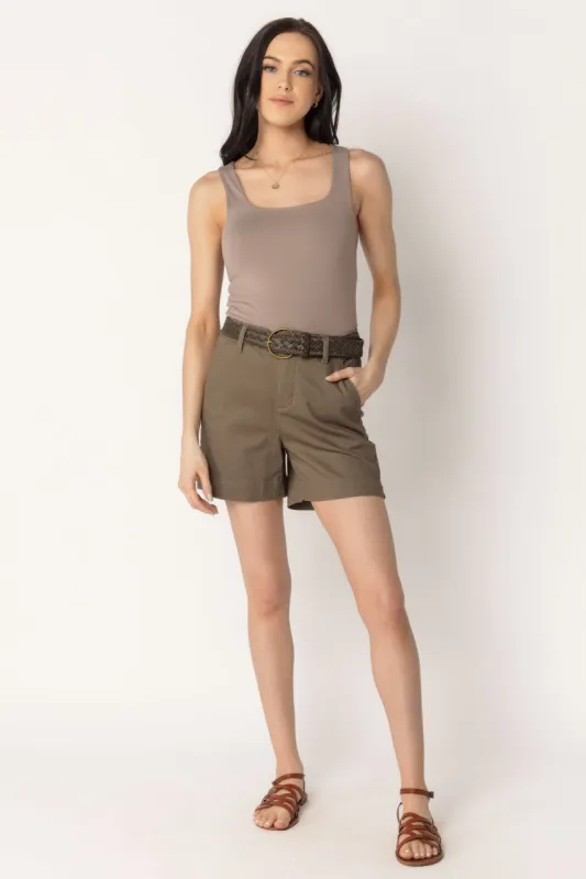 BBJ Stretch Twill Belted Short sold by Eclipse
