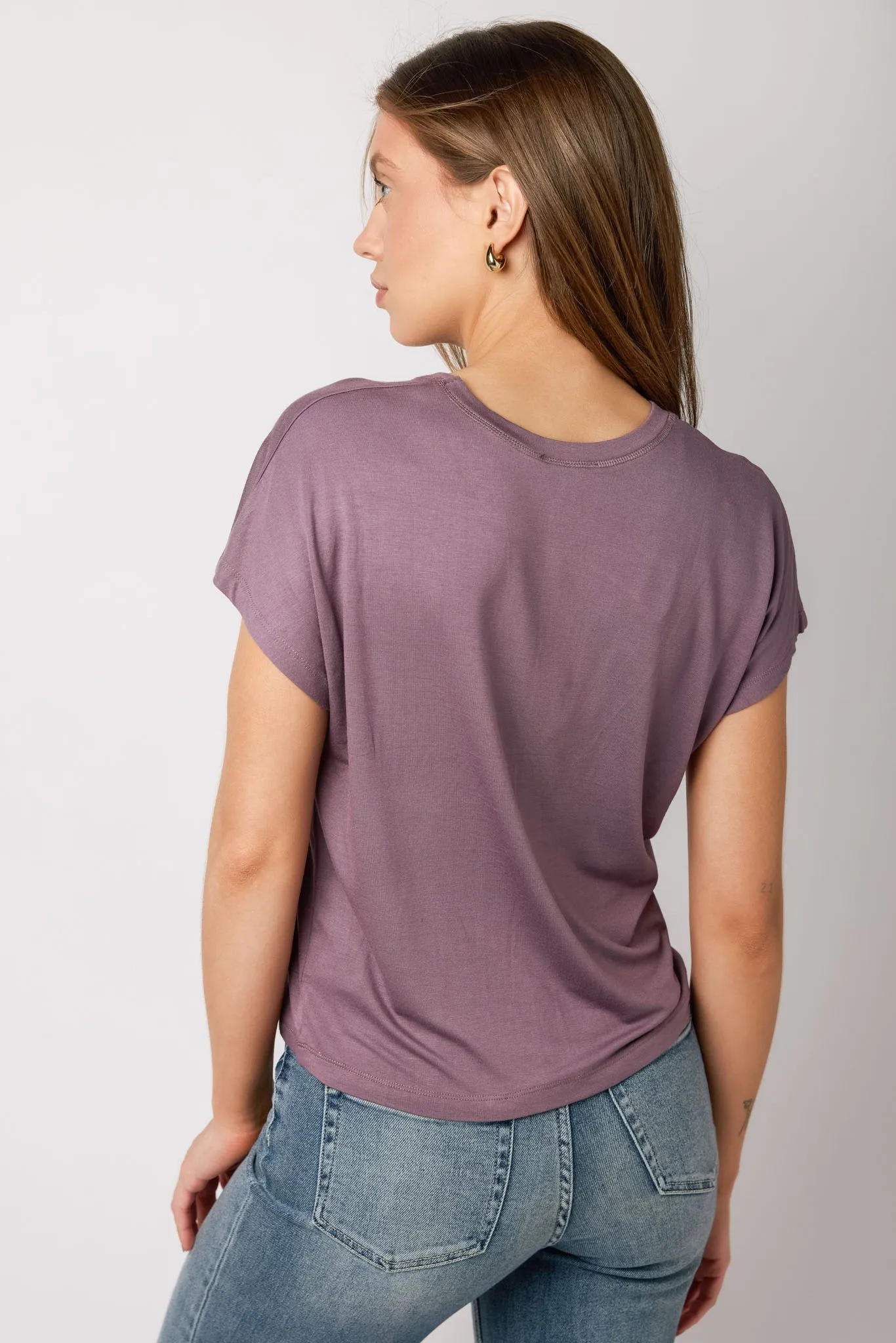 Boxy Tee with Flatlock Stitching sold by Eclipse product image thumbnail 4