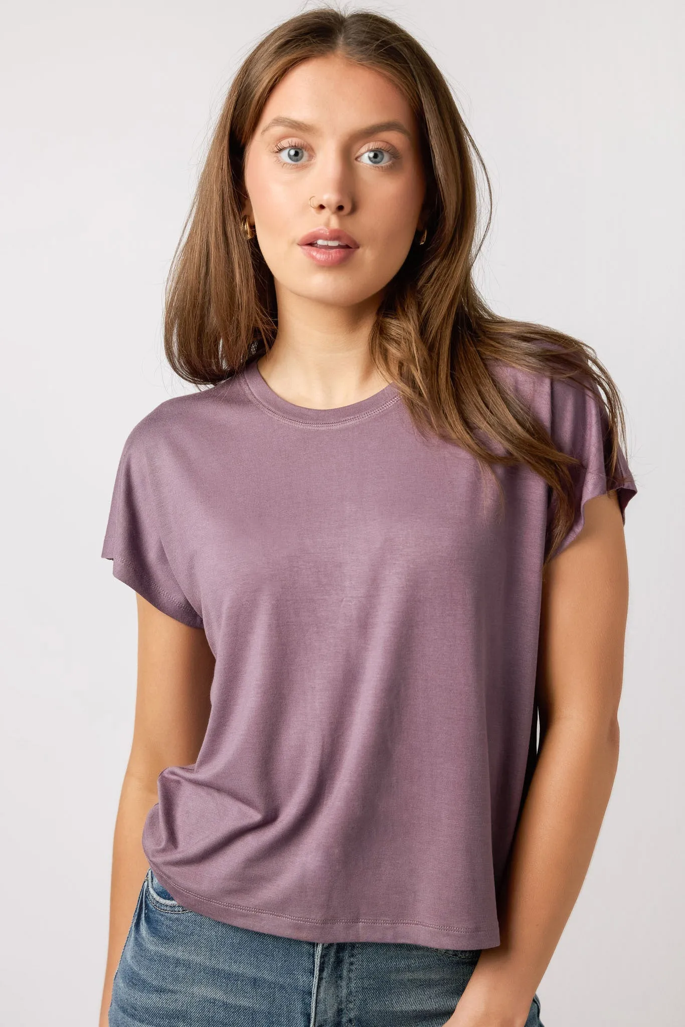 Boxy Tee with Flatlock Stitching sold by Eclipse product image thumbnail 3
