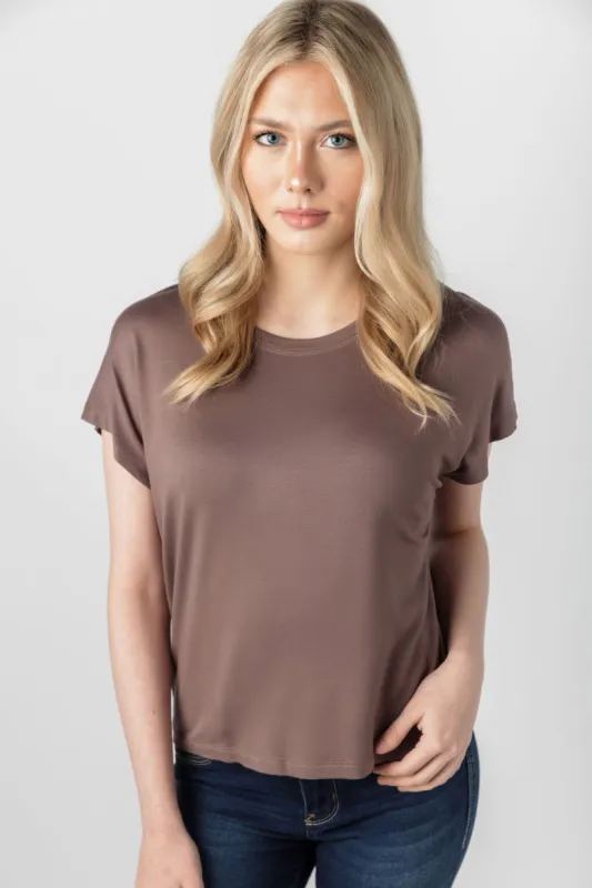 Boxy Tee with Flatlock Stitching sold by Eclipse