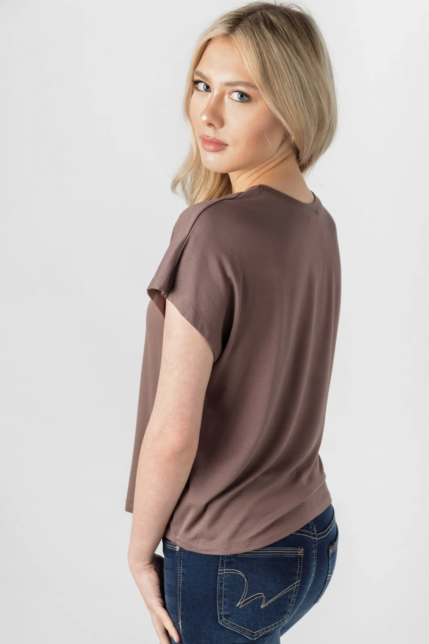 Boxy Tee with Flatlock Stitching sold by Eclipse product image thumbnail 2