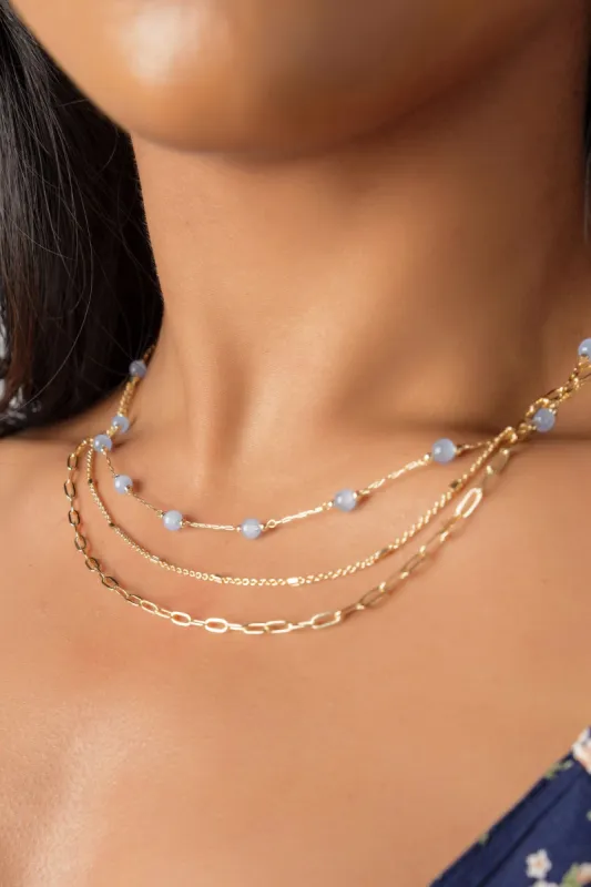 Delicate Beaded Layered Necklace sold by Eclipse