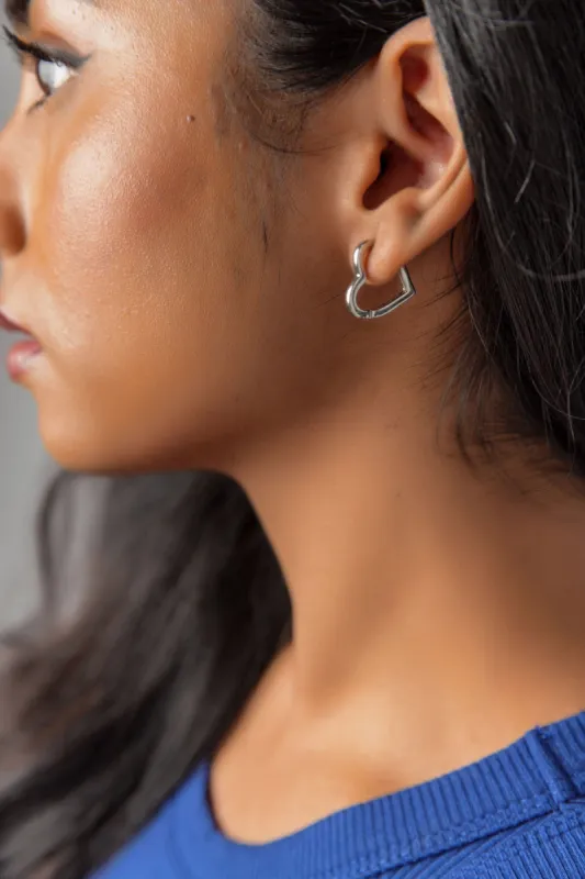 Heart Hoop Earrings sold by Eclipse