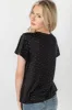 Polka Dot Print Flutter Sleeve V-Neck Top sold by Eclipse
