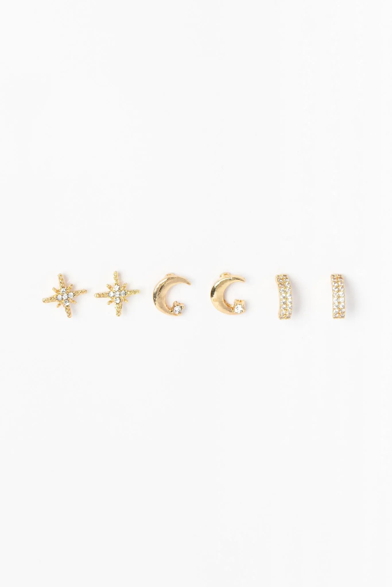 3-Pack Celestial Earrings sold by Eclipse
