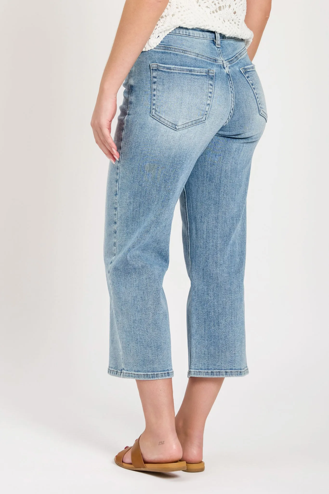YMI Bella Wide Leg Crop Jeans sold by Eclipse product image thumbnail 2