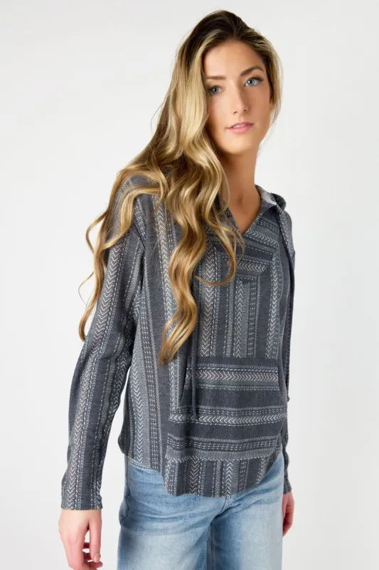 WallFlower Dakota Hacci Oasis Baja Hoodie sold by Eclipse