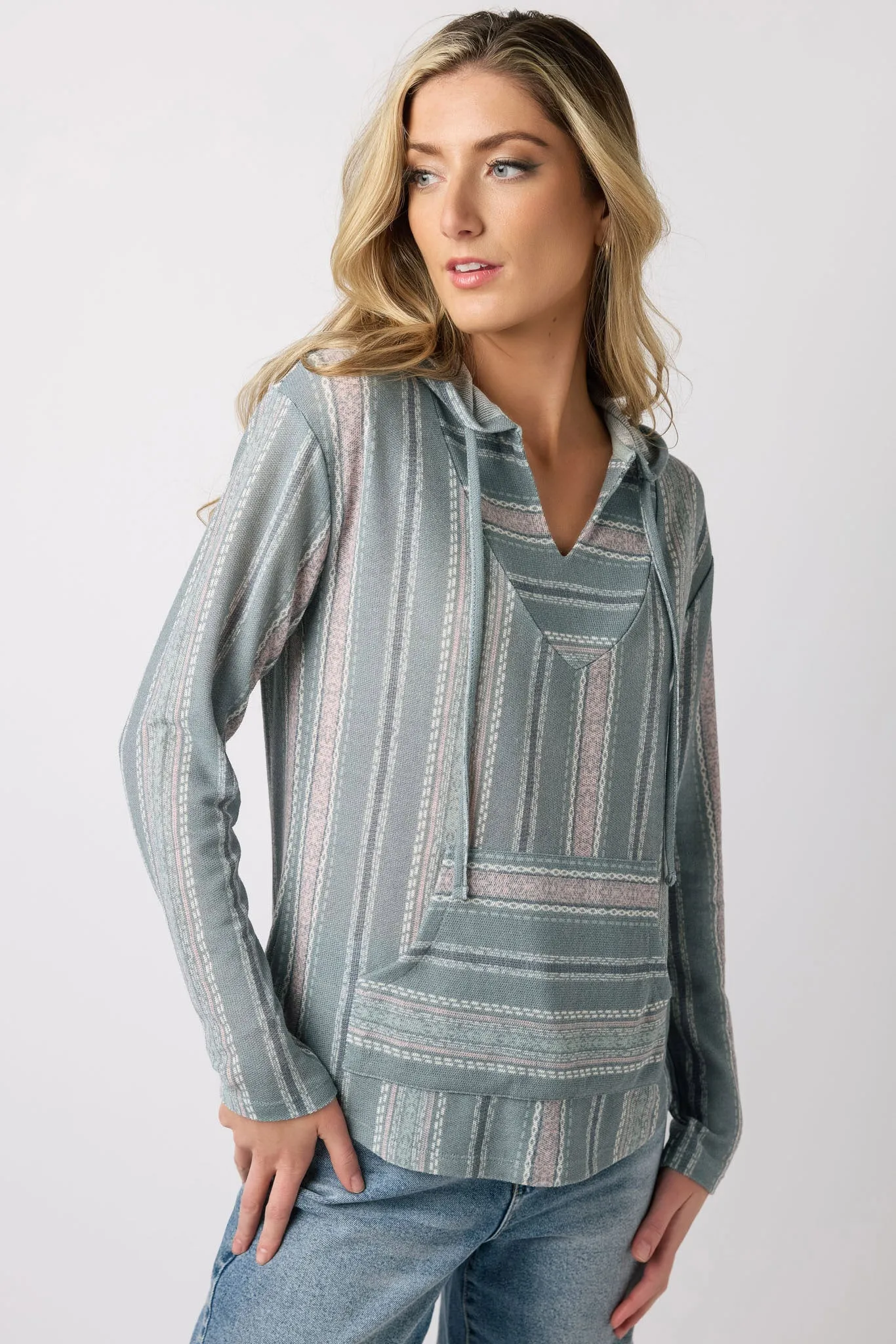 WallFlower Dakota Hacci Baja Hoodie sold by Eclipse