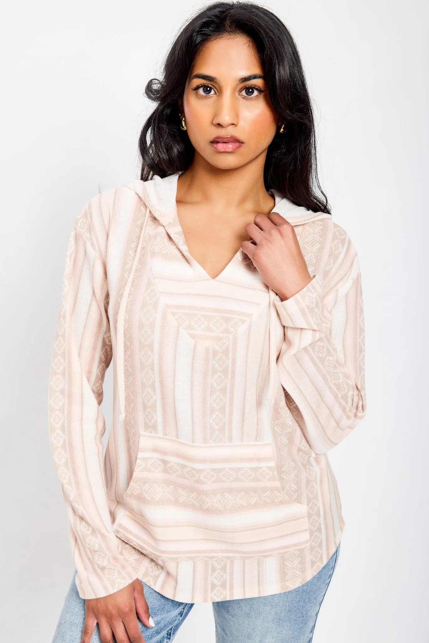 Wallflower Dakota Hacci Striped Hoodie sold by Eclipse