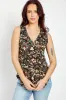 Boho Floral Sleeveless V-Neck Top sold by Eclipse