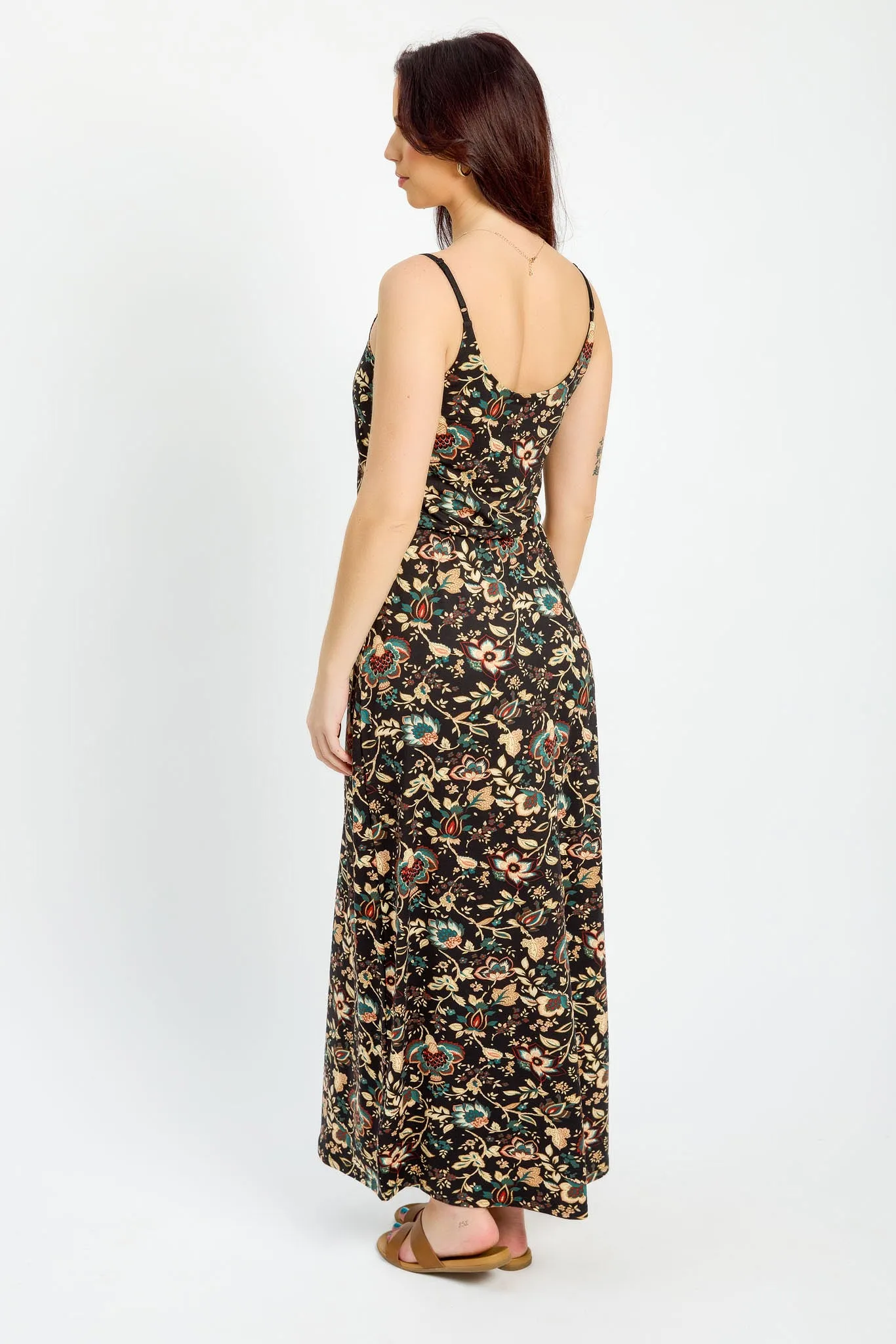 Boho Floral Sleeveless Maxi Dress sold by Eclipse product image thumbnail 2