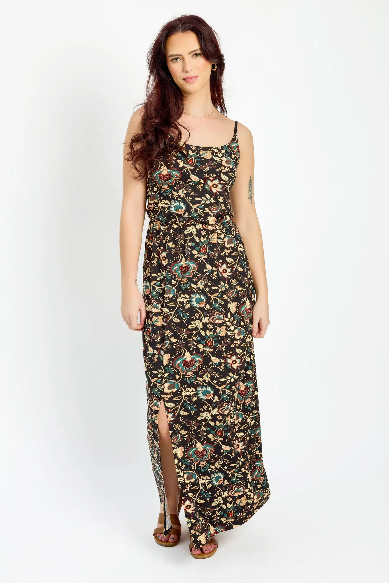 Boho Floral Sleeveless Maxi Dress sold by Eclipse