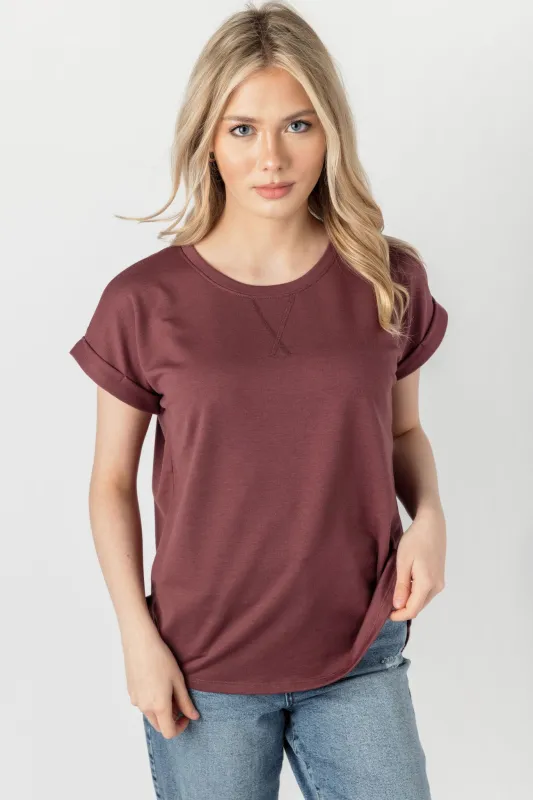 Short-Sleeve Sweatshirt with Side Slits sold by Eclipse