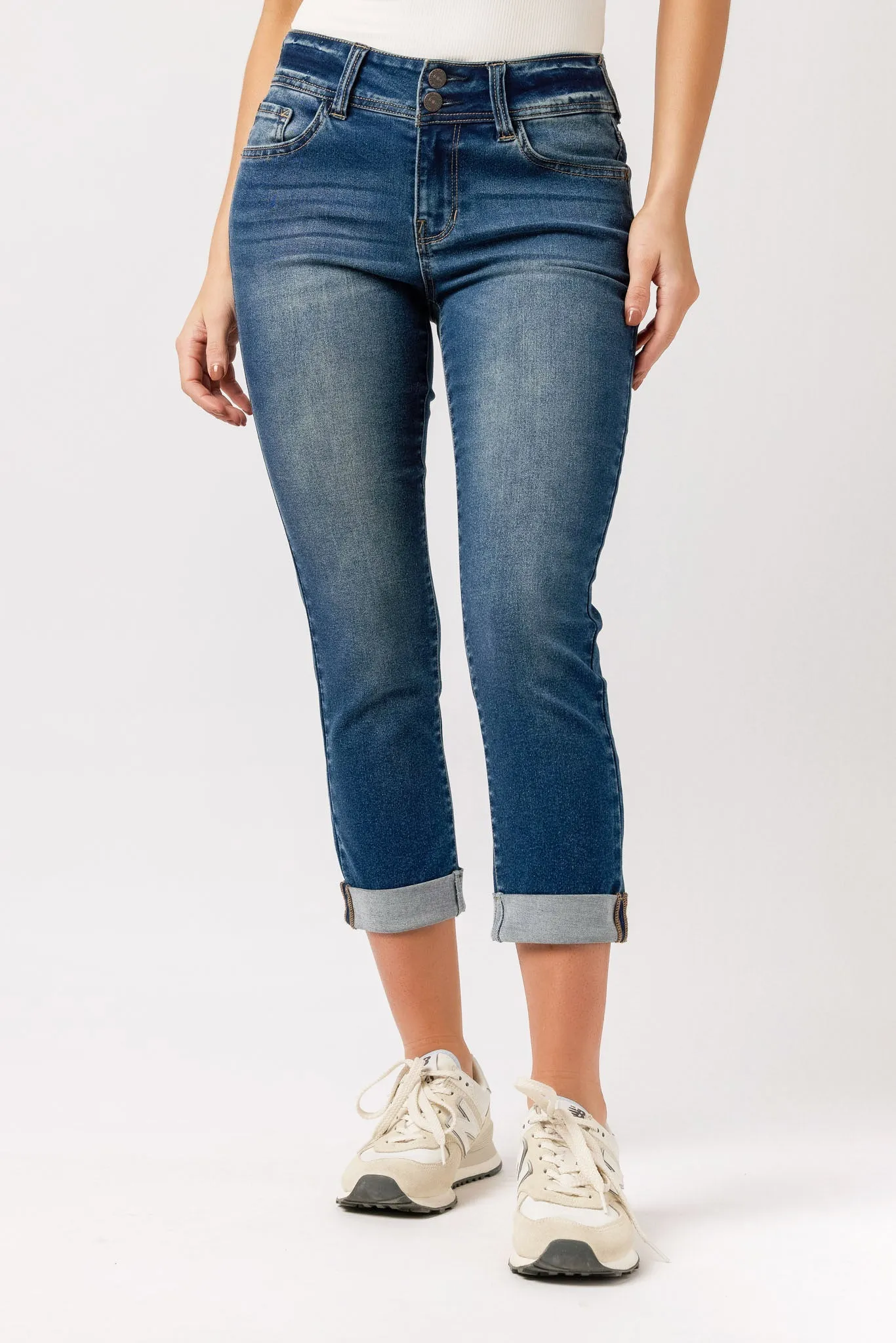 WallFlower InstaSoft Juliette Wash Ultra Mid-Rise Cropped Skinny Jean sold by Eclipse product image thumbnail 3