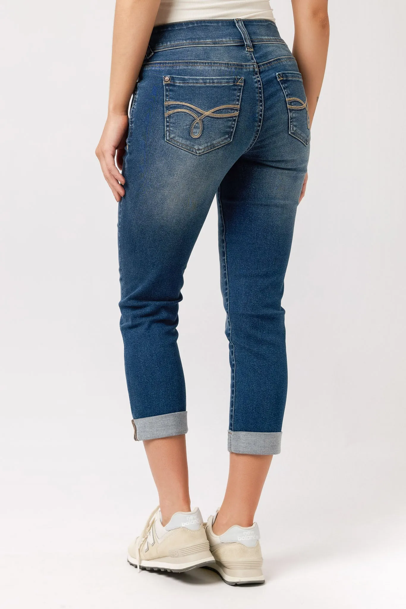WallFlower InstaSoft Juliette Wash Ultra Mid-Rise Cropped Skinny Jean sold by Eclipse product image thumbnail 2