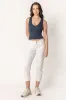 WallFlower White Lucas Curvy Mid-Rise Skinny Cropped Jean sold by Eclipse