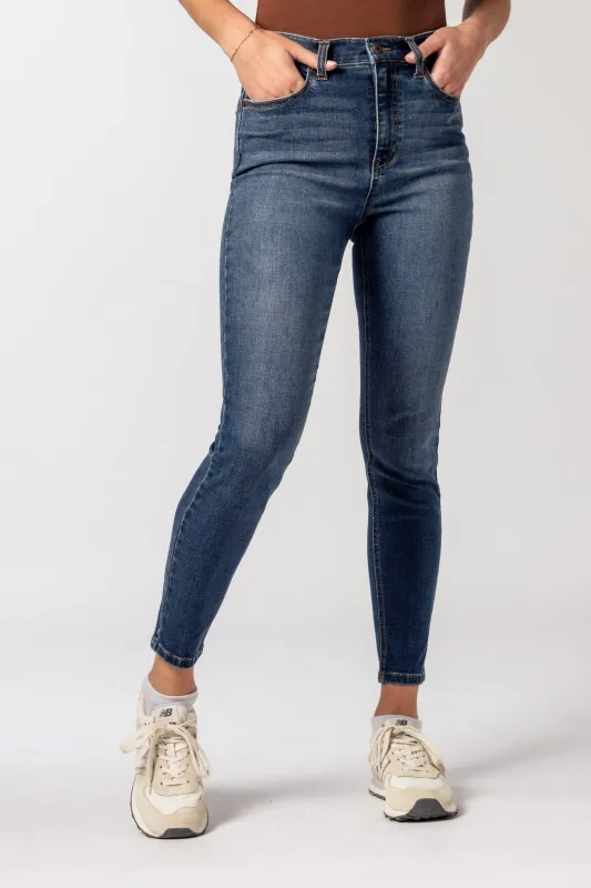 Celebrity Pink Mid-Wash High-Rise 28" Skinny Jean sold by Eclipse