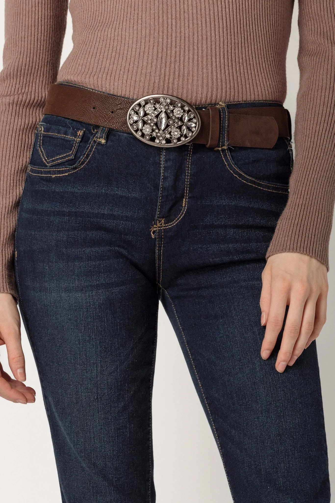 WallFlower Evan Wash Legendary Fit Bootcut Jean with Rhinestone Belt sold by Eclipse product image thumbnail 4