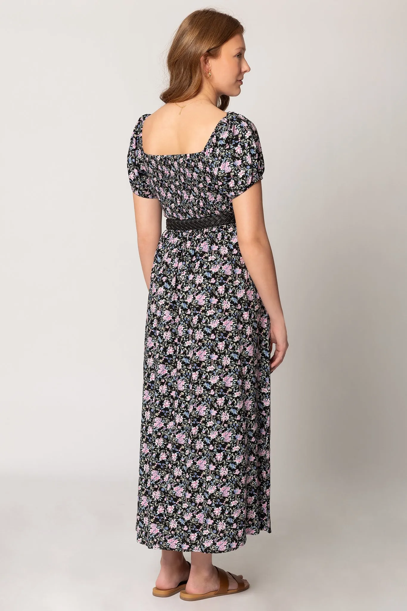 WallFlower Watercolour Floral Puff-Sleeve Maxi Dress with Belt sold by Eclipse product image thumbnail 2