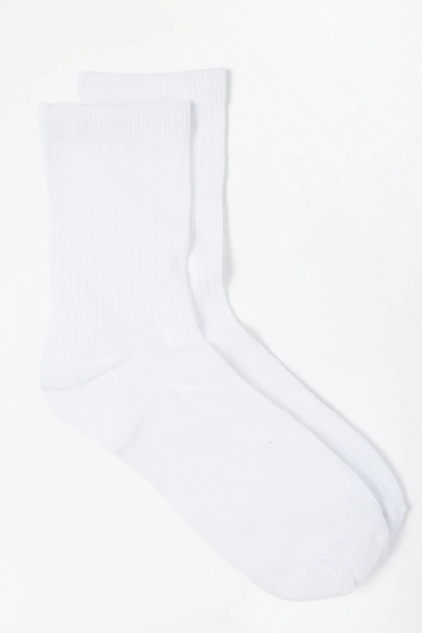 Solid Ribbed Crew Socks sold by Eclipse product image thumbnail 2