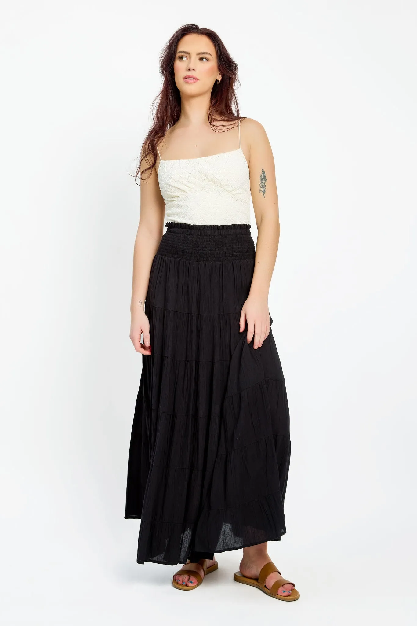 Tiered Maxi Skirt sold by Eclipse