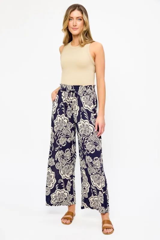 Large Floral Ankle-Length Palazzo Pant sold by Eclipse