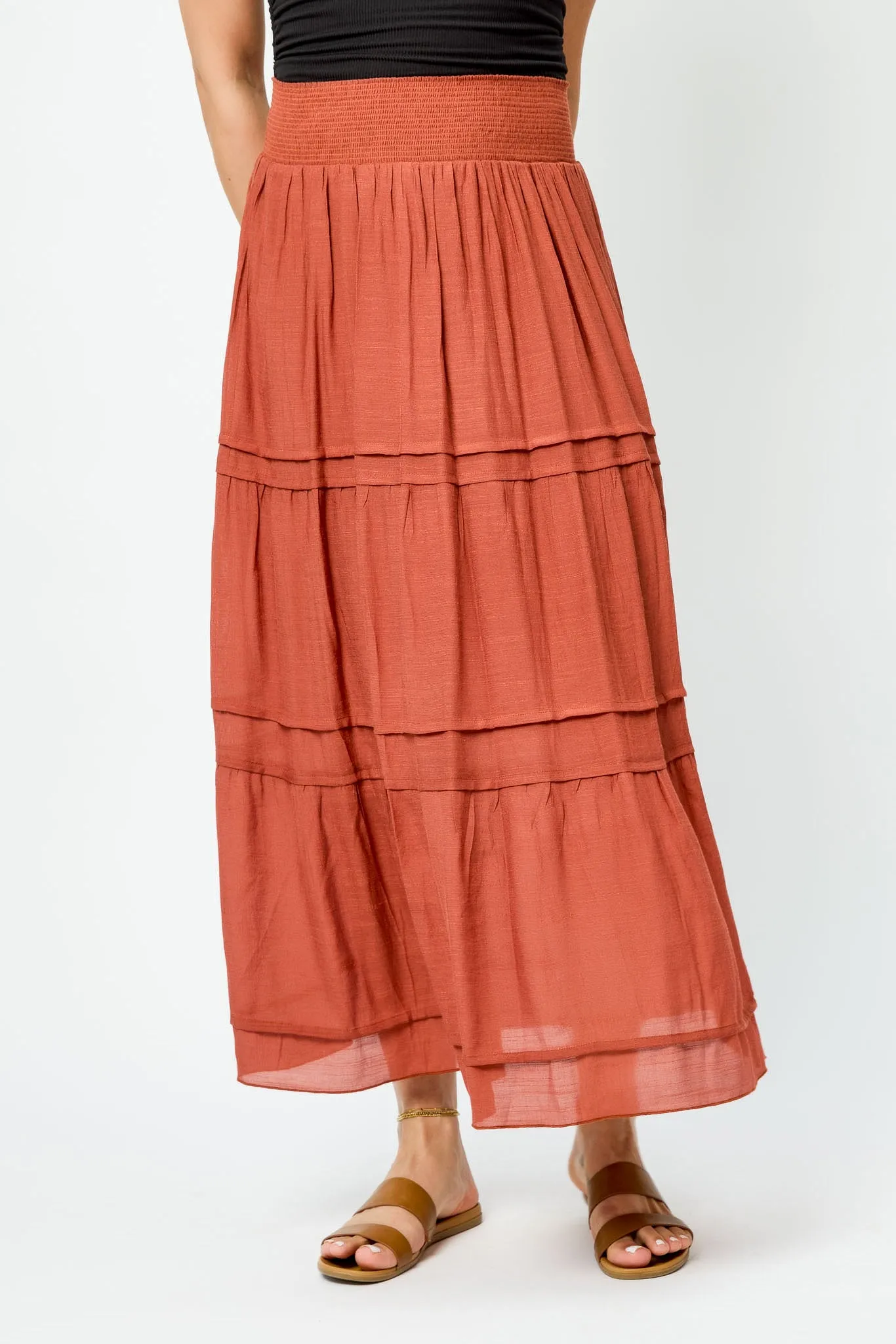 Gauze Tiered Maxi Skirt sold by Eclipse product image thumbnail 3