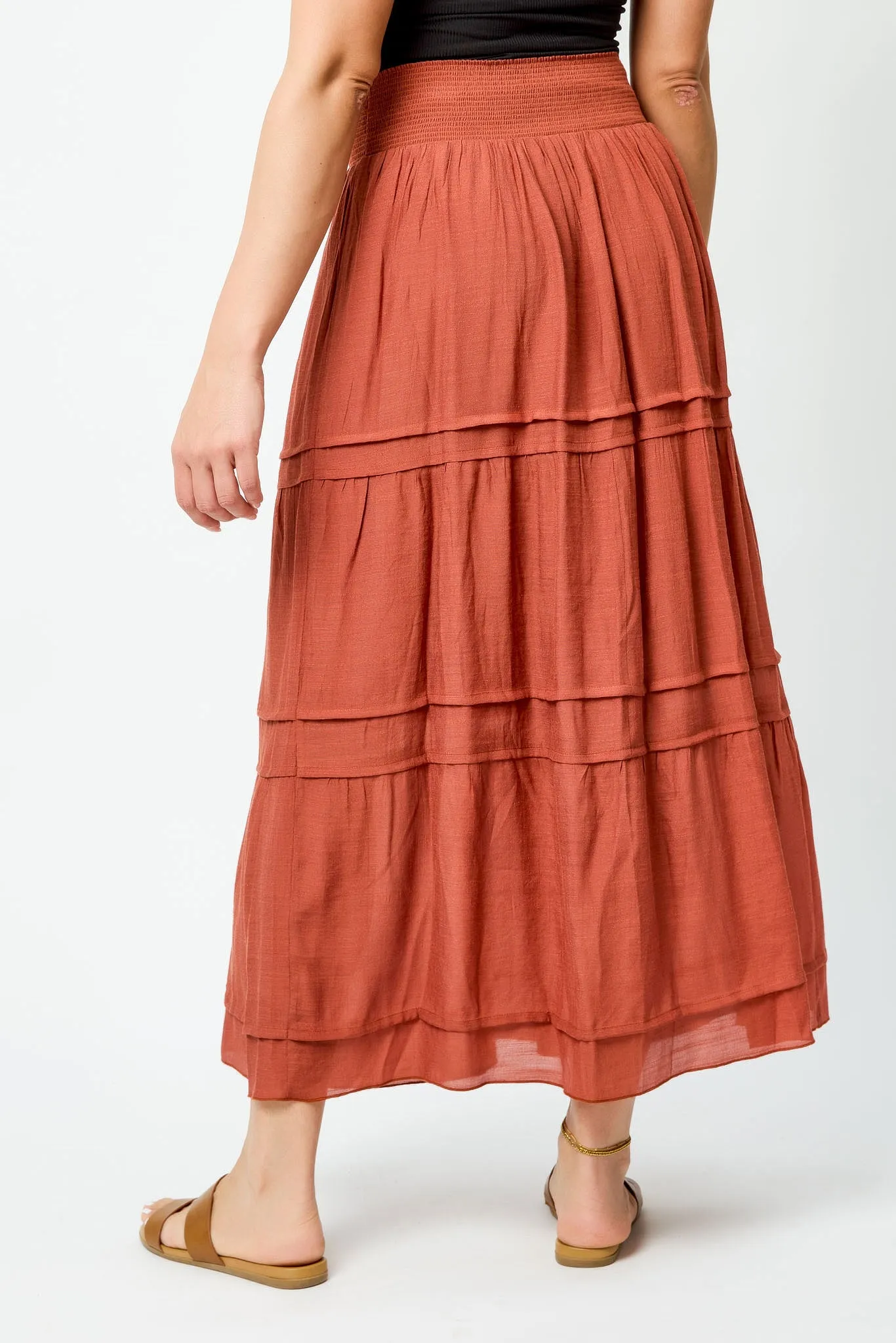 Gauze Tiered Maxi Skirt sold by Eclipse product image thumbnail 2