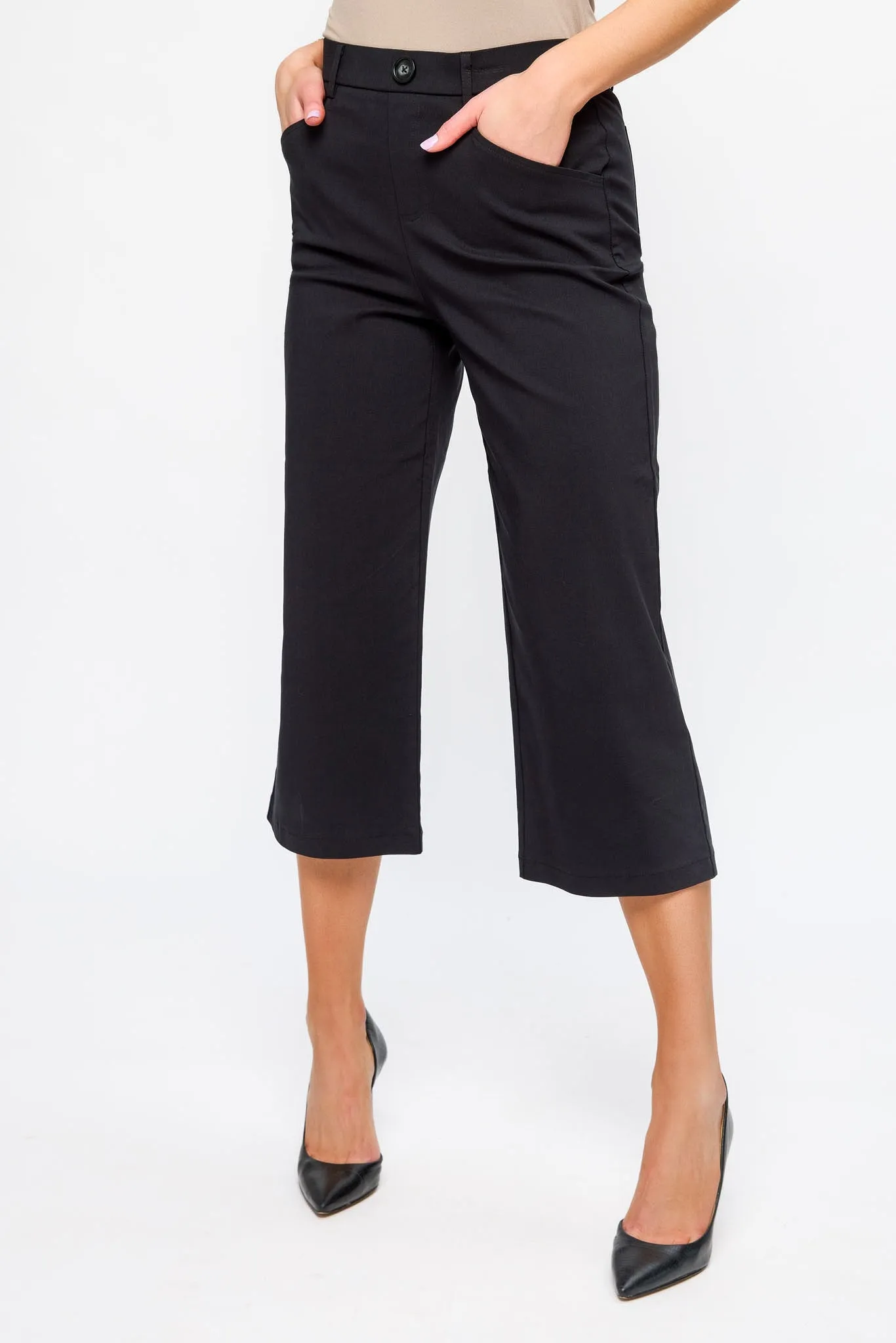 Pull-On High-Rise Culotte sold by Eclipse product image thumbnail 3