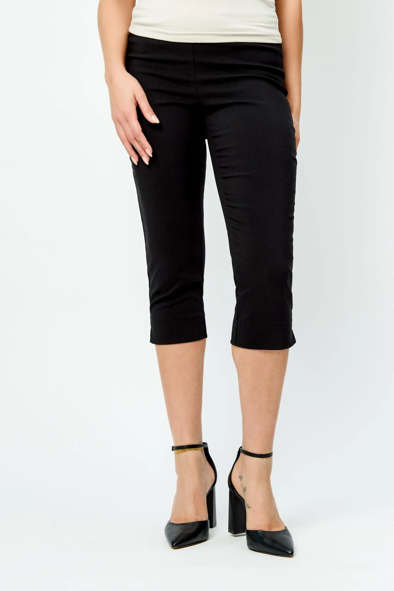 Pull-On High-Rise Capri Pant sold by Eclipse product image thumbnail 3