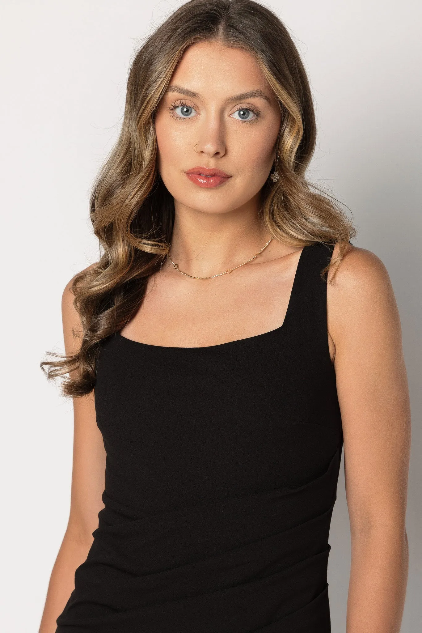 Square Neck Midi Dress with Side Slit sold by Eclipse product image thumbnail 5