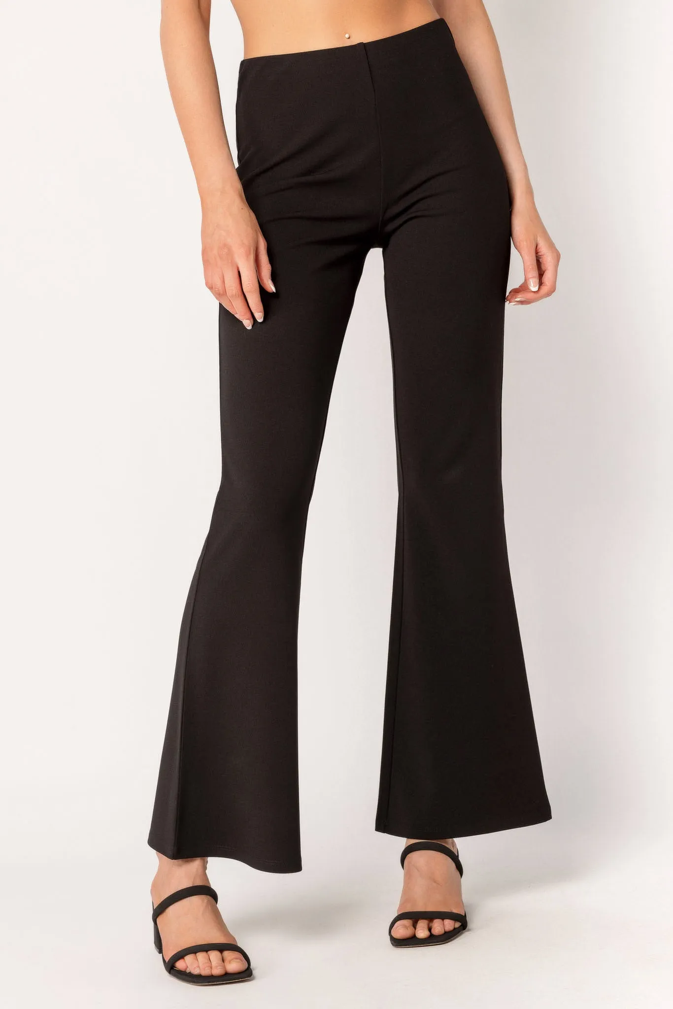 Stretch Crepe High-Rise Flare Pant sold by Eclipse product image thumbnail 2