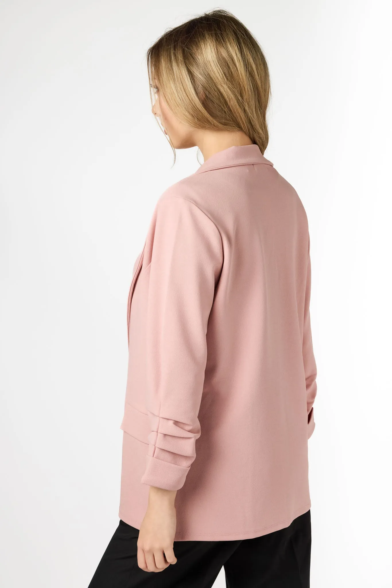 Stretch Crepe Blazer with Ruched Sleeves sold by Eclipse product image thumbnail 2