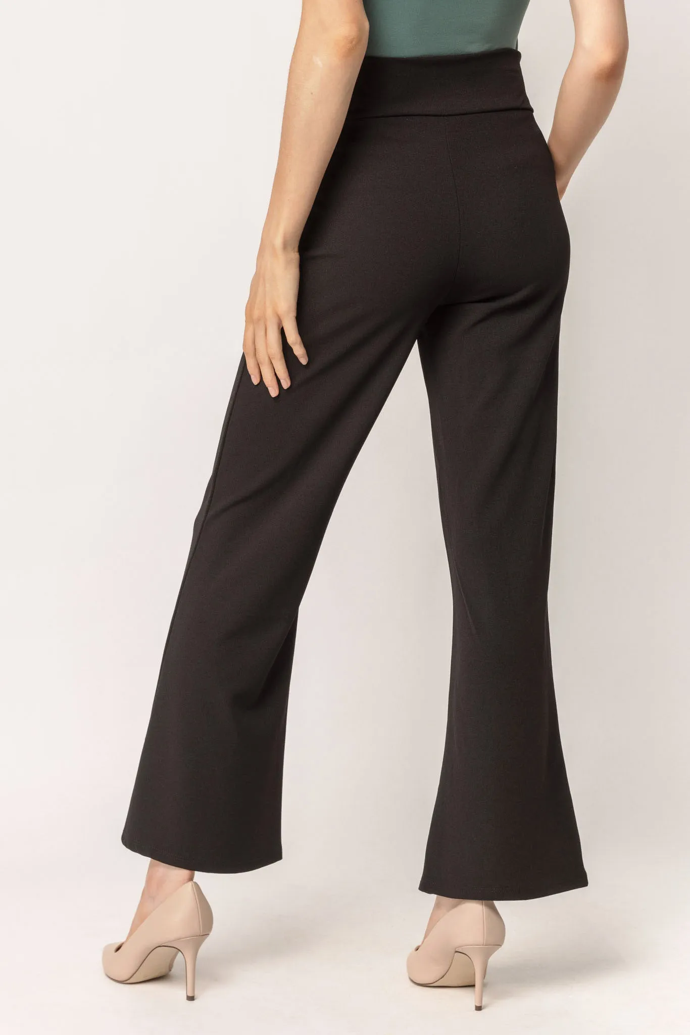 Stretch Crepe Pant with Tie-Belt - Short Inseam sold by Eclipse product image thumbnail 2