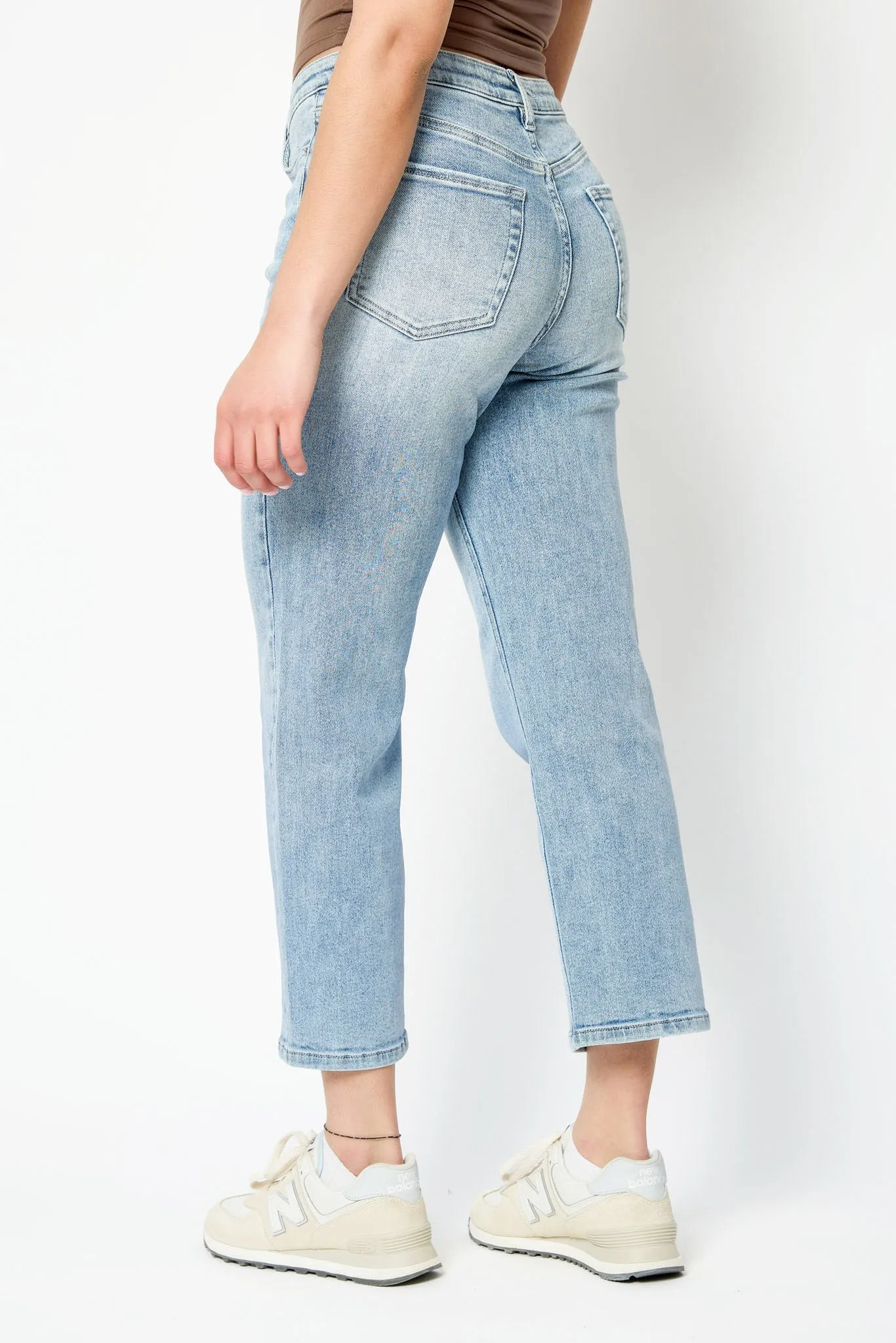 YMI Mid-Wash High-Rise Cropped Jean sold by Eclipse product image thumbnail 2
