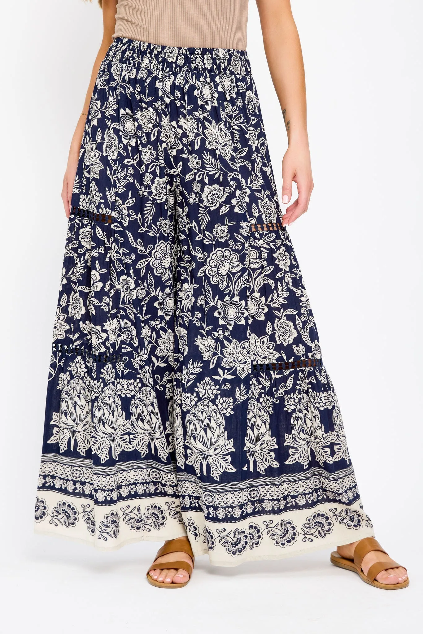 Crochet Floral Wide-Leg Pant sold by Eclipse product image thumbnail 3