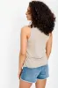 Floral Crochet Front Sleeveless Top sold by Eclipse