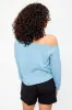 Terry Off-The-Shoulder Sweatshirt sold by Eclipse