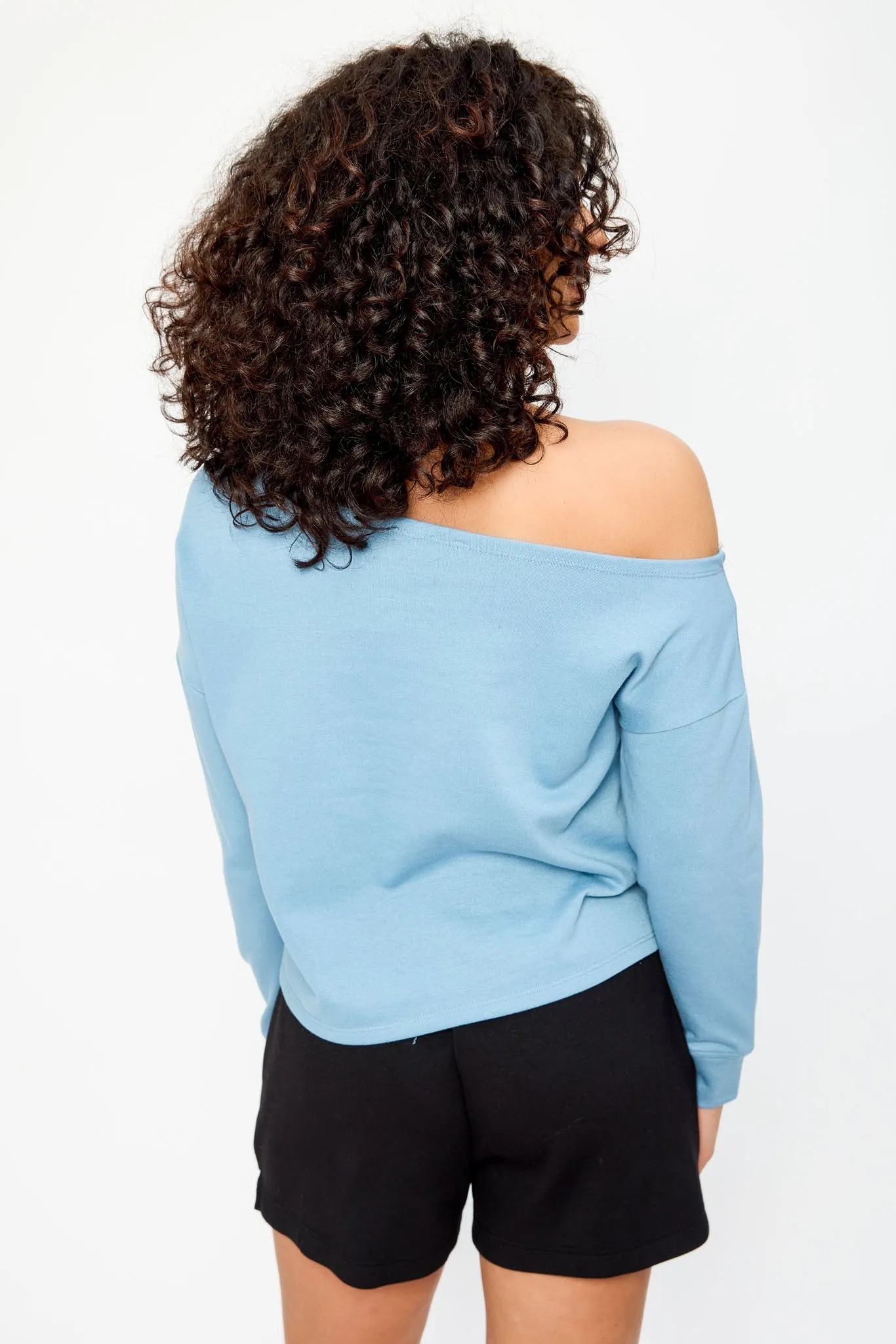 Terry Off-The-Shoulder Sweatshirt sold by Eclipse product image thumbnail 4