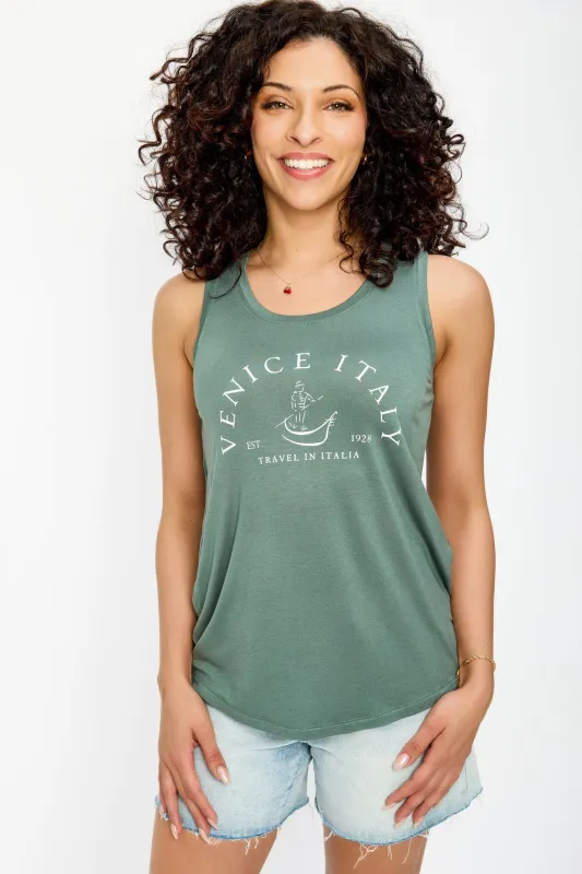 "Venice Italy" Graphic Tank Top sold by Eclipse