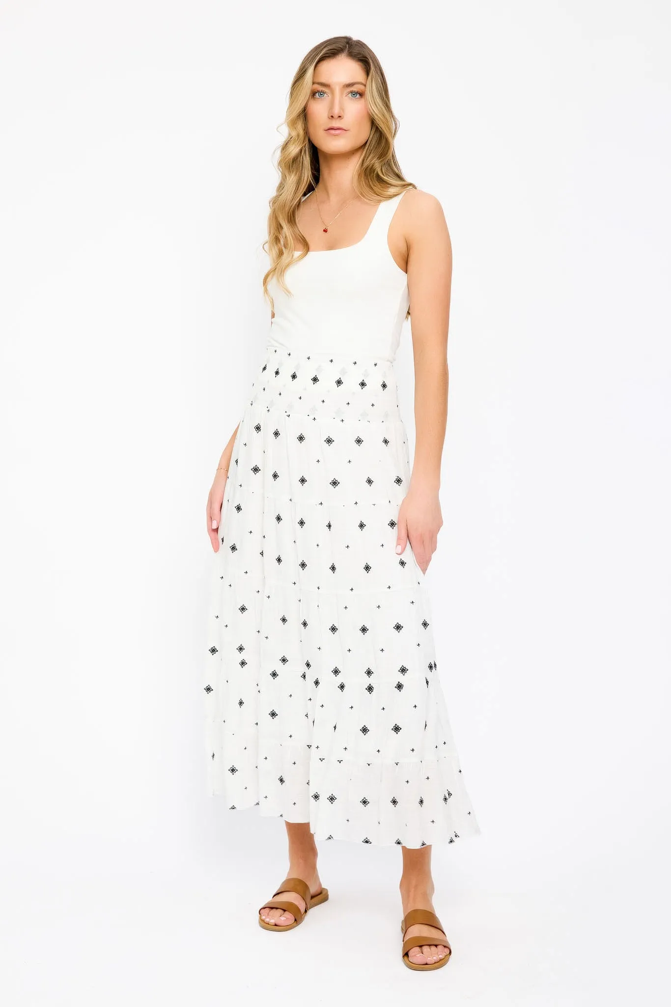 Embroidered Maxi Skirt sold by Eclipse product image thumbnail 5